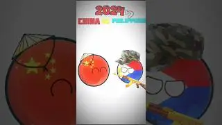 China vs Philippines 💀#countryballs #short