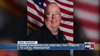 People in North College Hill pay tribute to local firefighter