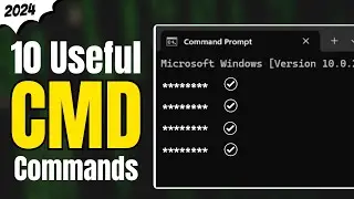 10 CMD Commands for NEW Windows PC/Laptop ✨USERS