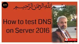 Testing  DNS server in server  in Active directory domain server 2016 step by step tutorial