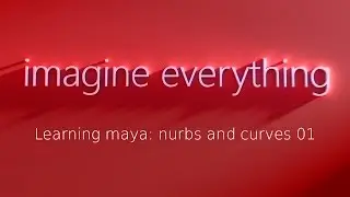 learning maya curves and nurbs