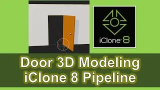 Time Lapse | How to make a door for #iclone #Door #3DModeling by using #Blender