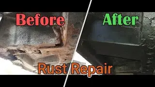 Car Body Rust Repair. Rusty Threshold and Floor parts (Ford Galaxy WGR). MMA Welding.