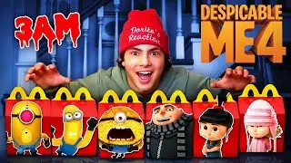 DO NOT ORDER DESPICABLE ME 4 HAPPY MEALS AT 3AM!! (NEW MINIONS)