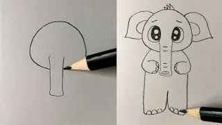 How to Draw an Elephant (Super Easy!)