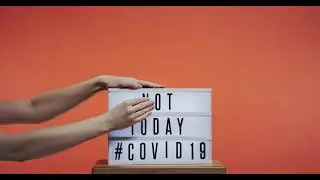 A Signboard Flashing Not Today Hashtag Covid | No copyright footage | No copyright Vedio | Copyright