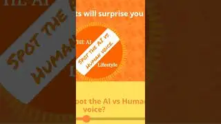 can you spot the AI generated voice vs human voice. #followthejourney #theailifestyle