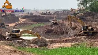 សកម្មភាពexcavator ជីកស្តារព្រែករំដោះទឹក#machine #trending #viral #amazing