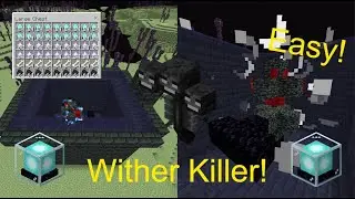 Easy 1.19.60 Wither Killer! Bedrock Edition! MCPE/Xbox/PS4/PC/Switch!