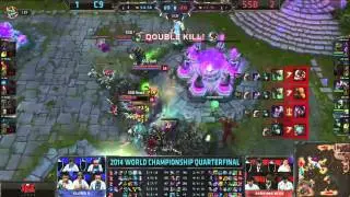 [Worlds 2014] C9 vs SSB - Extremely Close Ending