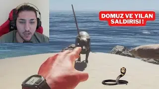 ADADA MIZRAKLA DOMUZ AVLADIM  ! STRANDED DEEP (3. BÖLÜM)