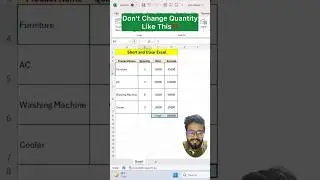 Don't change quantity in Excel‼️Instead Use Spin Buttons 