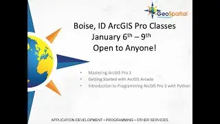 ArcGIS Pro Classes at Idaho Tax Commission Winter School