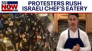 Israel-Hamas war: Protesters shout ceasefire at Jewish Philadelphia restaurant | LiveNOW from FOX