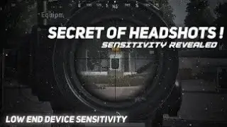 Sensitivity Revealed ⚡ Secret of Headshots | Low End Device Sensitivity