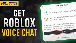How to Get Voice Chat on Roblox Full Guide | Get Roblox Voice Chat (UPDATED 2024)
