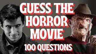 Guess the Horror Movie Picture Quiz | Test your Scary Film Knowledge -100 Question Halloween Special