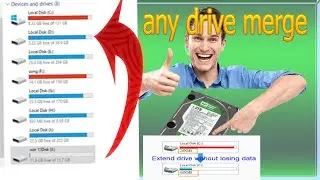 how to merge any drive windows 10/11/12#2024