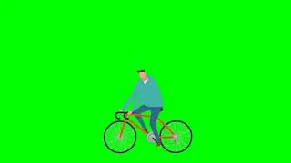 Bicycle animation green screen || new green screen effects 2021 || Green screen video