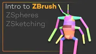 Intro to ZBrush 043 - ZSpheres and ZSketching, fun ways of creating outside of just polygons!!