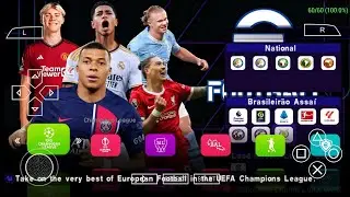 🆕 PES 2024 PPSSPP UPDATE REAL FACES KITS & TRANSFERS 2024 CAMERA PS5/NORMAL FULL OFFLINE HD GRAPHICS