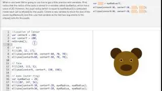 Khan Academy Coding: Brown Bear Eyes Explained