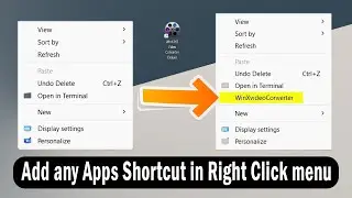 How To Add A Program To Right Click Menu In Windows 11 | Customize Windows Right Click Menu