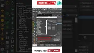 Create Modifier Shortcut #3dsmax #3dsmaxrendering #ytshorts #viral #ytshortsvideo