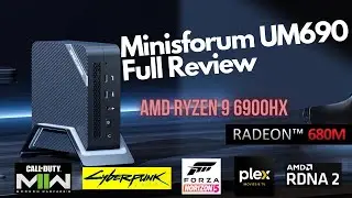 Minisforum UM690 Ryzen 9 6900HX 680M RDNA2 Review 1080p Gaming Plex. Is it the ultimate mini PC?