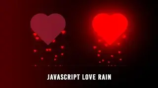 Heart Rain Animation Effect in CSS & JavaScript