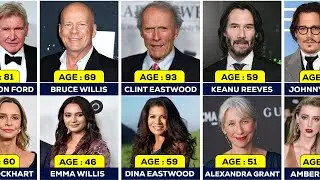 180 Hollywood Actors and Their Wives AGE