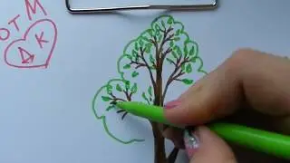 Как рисовать дерево (от мамы деток конфеток) (Ребятки Котятки)