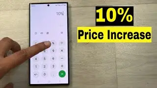 How to Calculate 10 Percent Increase in Price in Mobile Phone - 4 Steps Method