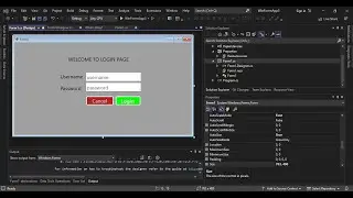 WinForms in Visual Studio 2022(Design Login Page)