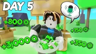 My Journey from ZERO to $10,000 ROBUX on an ALT.. Day 5