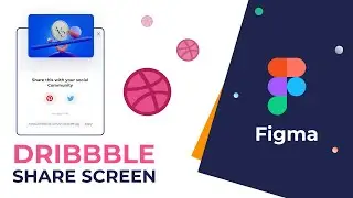 Dribbble shot share UI design in Figma | Free Figma tutorials for beginners 2022 | MrSid