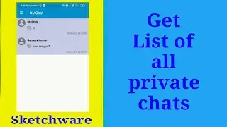 Get list of all private chats in Firebase app in Sketchware