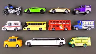 Learning Street Vehicles for Kids #2 - Hot Wheels, Matchbox, Tomica Cars and Trucks トミカ, Tayo 타요