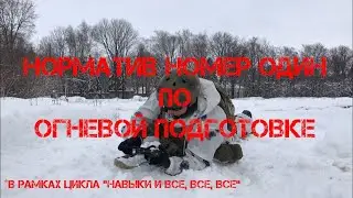 Навыки и все, все, все. Норматив №1 по ОГНЕВОЙ ПОДГОТОВКЕ.