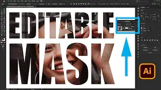 How to Create Editable Text Mask in Adobe Illustrator | Tutorial