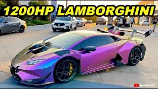 *ALEX CHOI* Insane 1200HP Lamborghini Huracan Downshift & Revving Sound! Porsche Launch Control