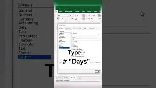 Excel Custom Formatting Trick | Add Days to Date #shorts