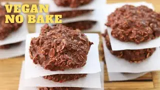 No-Bake Vegan Chocolate Oatmeal Cookies Recipe