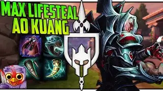 TOP TIER AO KUANG CRAZY LIFESTEAL SOLO BUILD!