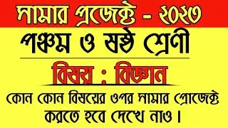 Summer project 2023 || Class 5 & 6 || Science Summer Project 2023