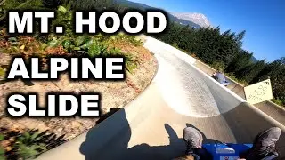 FULL SPEED on the MT. HOOD ALPINE SLIDE - NO BRAKES - complete run top to bottom FPV