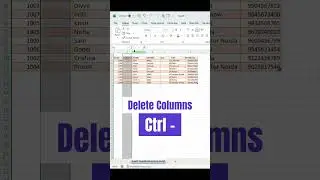 | INSERT ROW AND COLUMN SHORTCUT IN EXCEL💕👍🕐| 