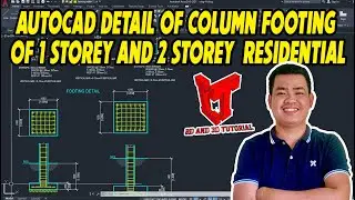 COLUMN FOOTING  DETAIL OF 1 STOREY AND 2 STOREY RESIDENTIAL