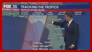 Tropical Storm Helene Update: Storm strengthening on trek to Florida