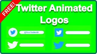 ✅ TWITTER  Green Screen With SOUND Social Media FOLLOW ANIMATED Logo No Copyright FREE 2021 NEW 1080